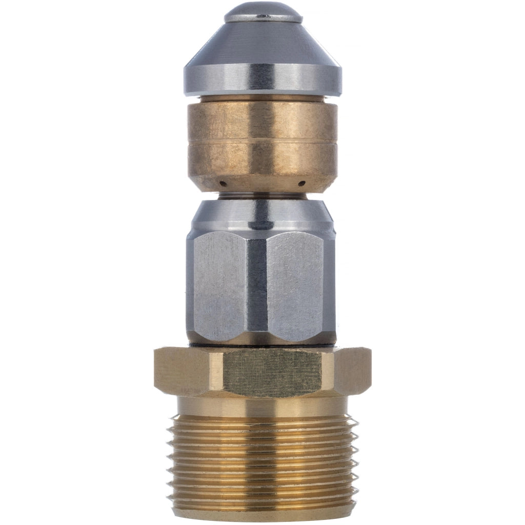 Ugello Rotante M22 350 Bar – Acciaio Inox e Ottone | Pressione Max 350 Bar, Temp. Max 155°C