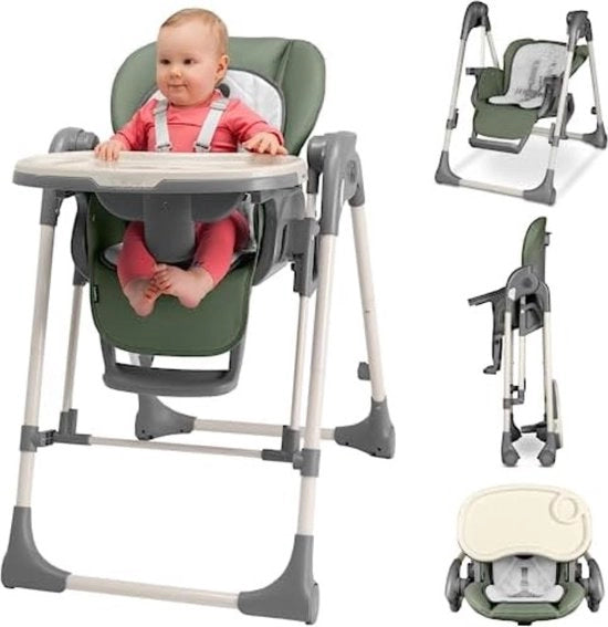 Seggiolone per Bambino - Seggiolone e Tavolino - Olijf - 10 Kg