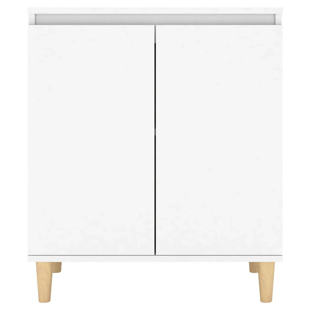 Buffet credenza cassettiera armadio mobile contenitore organizer per cucina soggiorno salotto con gambe in legno massello legno ingegnerizzato bianco 02_0030091