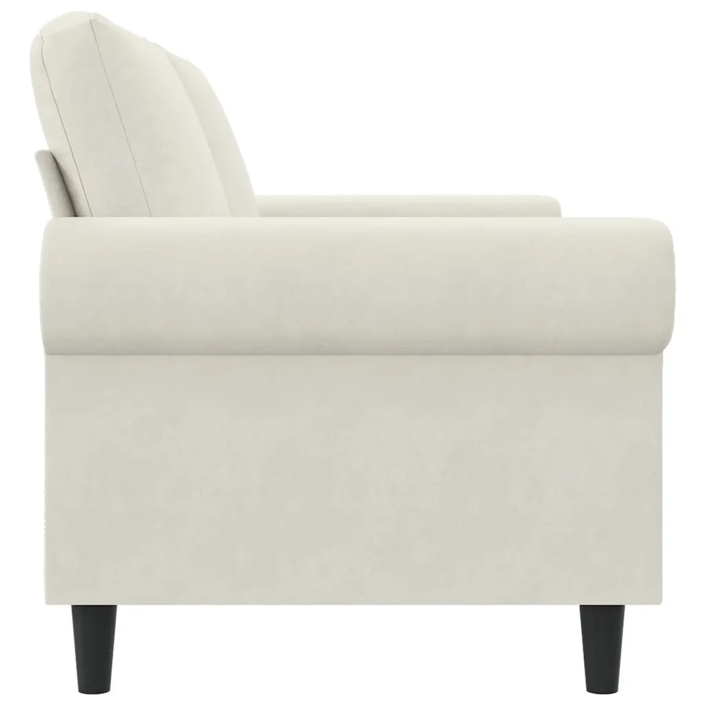 Divano a 2 Posti-Sofa 2 Posti crema 140 cm in Velluto 958274