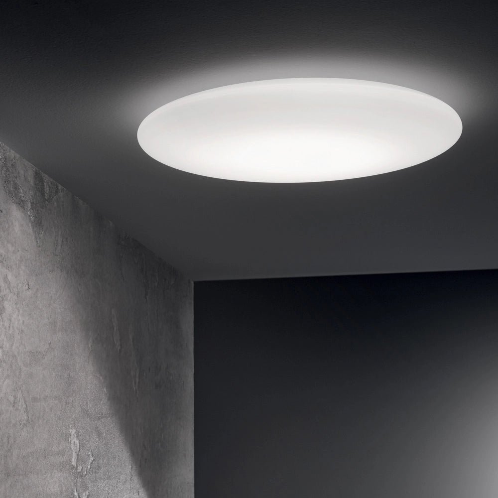 Plafoniera Moderna Level Metallo Bianco Led 22,5W 3000K Luce Calda