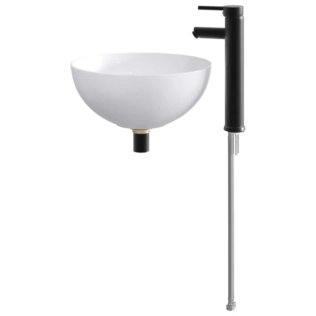 Lavabo da bagno Nero Opaco 35,5 x 35,5 x 14,5 cm Metallo 890245
