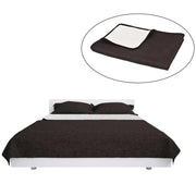 Copriletto Double-Face Trapuntato 220x240 cm Crema e Marrone CFW4894563