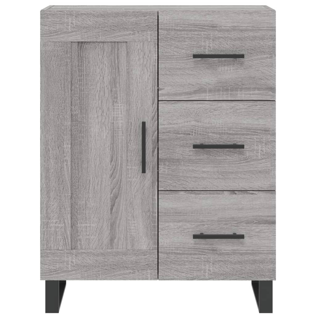 Buffet credenza cassettiera armadio mobile contenitore organizer cucina soggiorno Sonoma 69,5 x 34 x 90 cm legno ingegnerizzato grigio 02_0036470