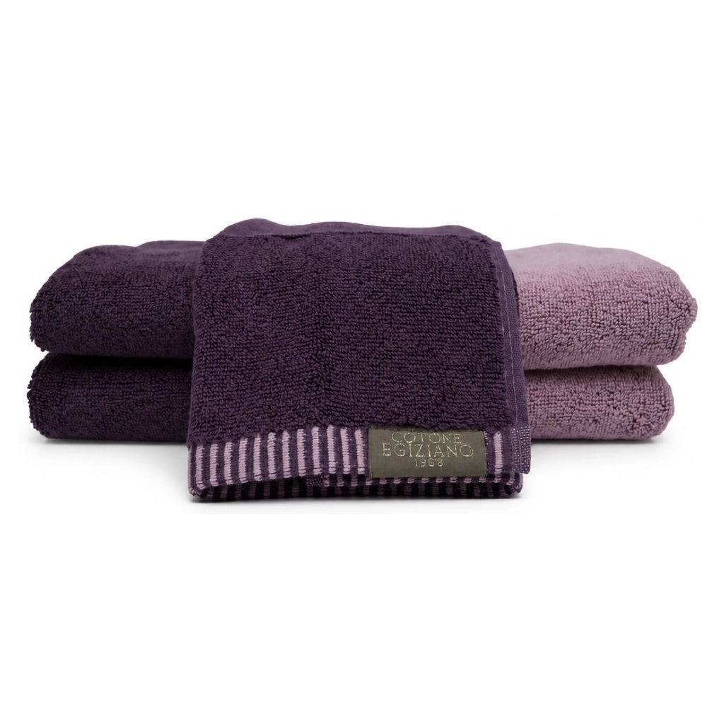 Sazaga, set di Asciugamani 100% Cotone set da 2 Reversibile, Rosa