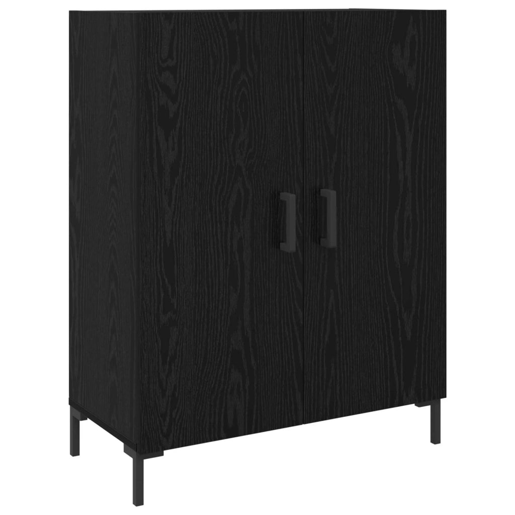 Credenza Rovere nero 69,5 x 34 x 180 cm Legno multistrato