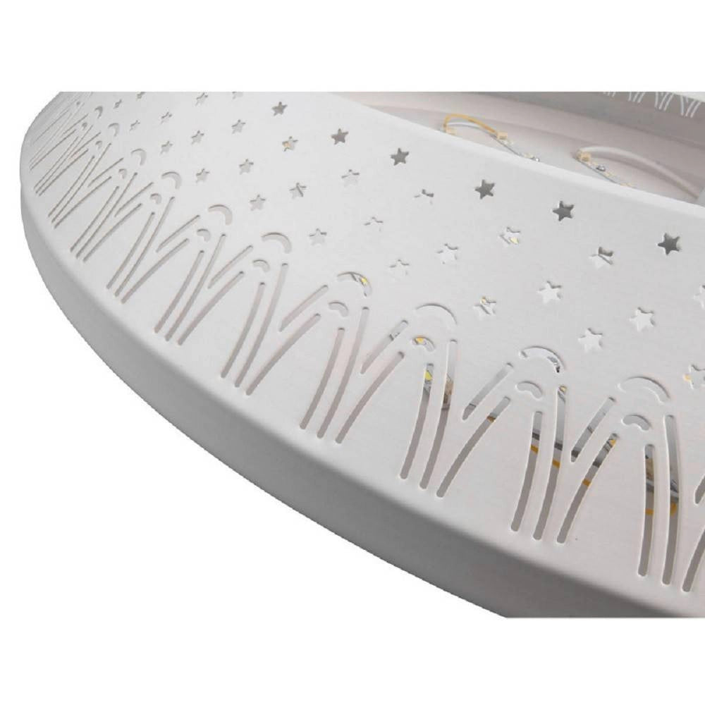 Trade Shop - Plafoniera 166 Watt Lampadario Soffitto Mille Una Notte 3 Toni Luce Telecomando -