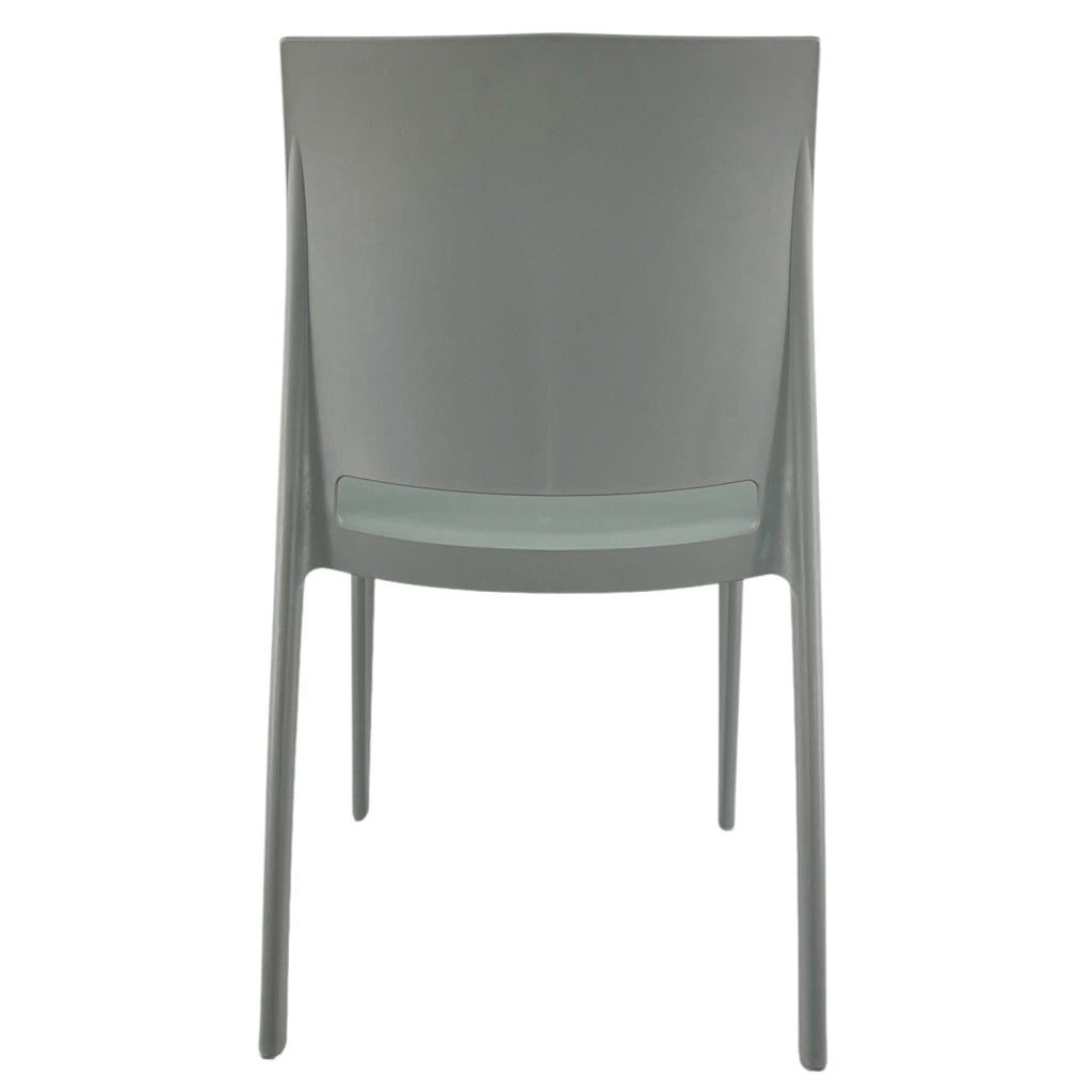 Marvin Sedia in Polipropilene Volga da Interno Esterno Giardino Impilabile Design Sedie Moderne per Patio Grigio/2 Sedie