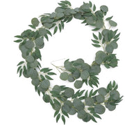 Eucalipto Garland Kunstplant, Decorazione di Foglie di Eucalipto Garland, Krans di Eucalipto per Matrimoni, Garland di Eucalipto Kunstmatige, Decorazione di Foglie di Eucalipto, per Giardino, Matrimoni (2M)