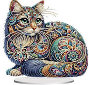 Decorazione da tavolo con diamanti 5D - Kit di pittura con diamanti per adulti - Ornamento da parete artistico per regalo
