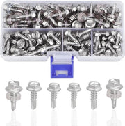150 pezzi di viti a croce di Boe in acciaio inossidabile M4.2 M4.8 M5.5 - Viti metalliche autoalimentanti - Viti a croce per mobili - Viti a 6 punte per montaggio di mobili