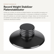 Stabilizzatore per Dischi in Alluminio di Alta Qualità - Puck per Dischi - Riduttore Vibrzioni - Leggero - Resistente ai Colpi - Qualità Acustica Migliorata - Stabilizzatore per Dischi