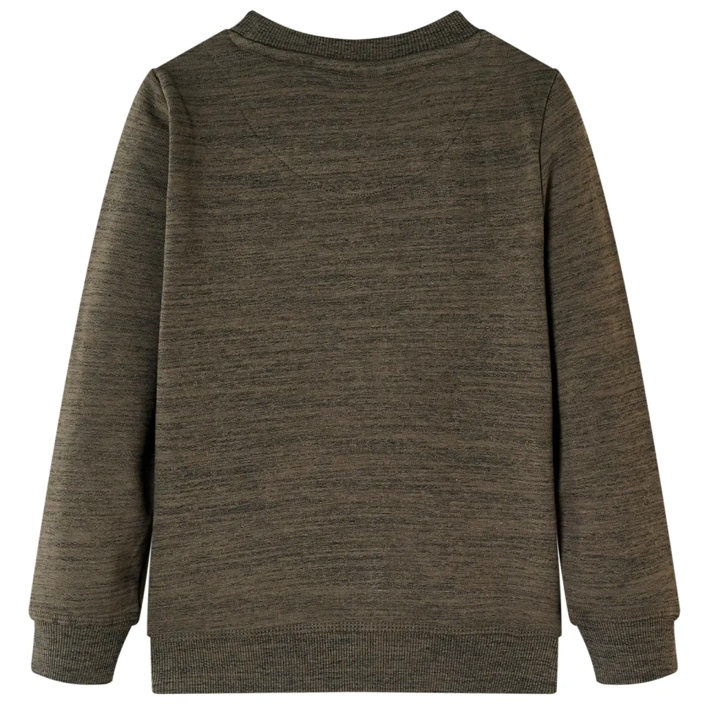 Felpa da Bambino Cachi Scuro MÃ©lange 104cod mxl 109113