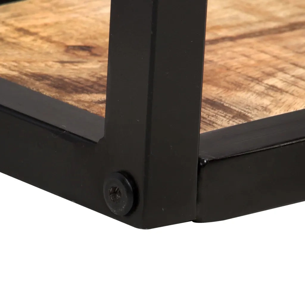 Mensole a Muro 2 pz 80 cm in Legno Massello di Mango Grezzo cod mxl 62022