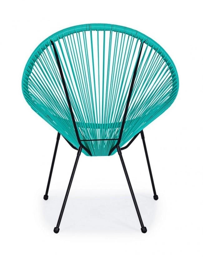 Poltrona Parker 72x78x89 cm in Acciaio e Fibra Sintetica