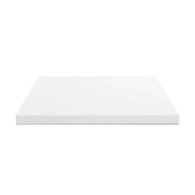 Piano lavabo rettangolare truciolare bianco 80x48x4H