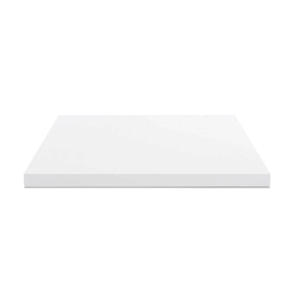 Piano lavabo rettangolare truciolare bianco 80x48x4H