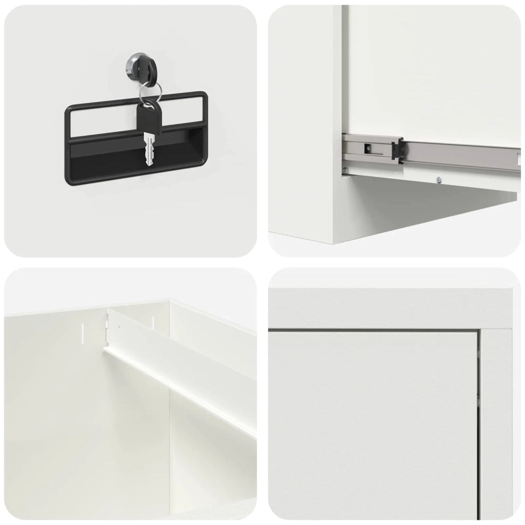Armadio per File con cassetto Bianco 44 x 50 x 106.5 cm CFW5635222
