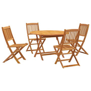 Set da Pranzo per Giardino 5 pz | Set Salotto da Giardino in Legno Massello di Acacia