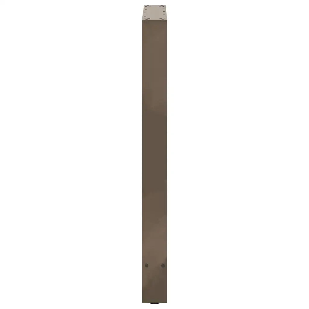 Gambe per tavolo da bar in acciaio naturale 2 pz 60x(90-91) cm in acciaio 4013335