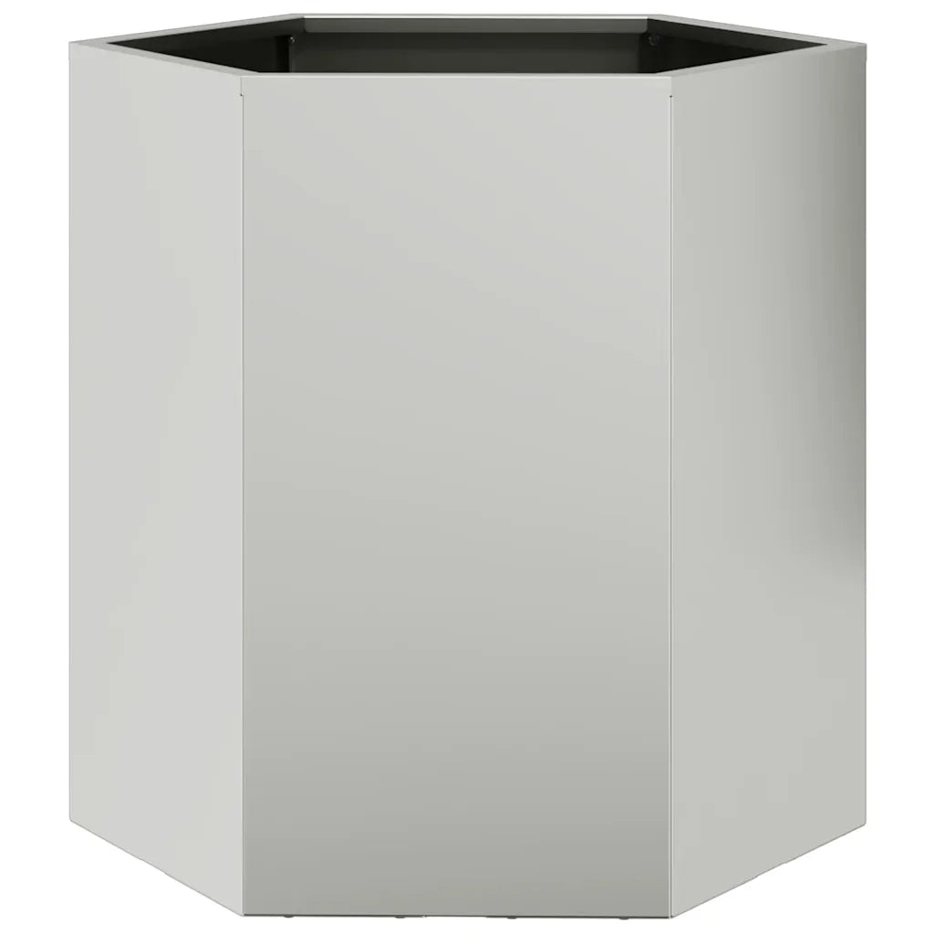 vidaXL Fioriere da Giardino 2 pz Esagono 46x40x45 cm in acciaio corten