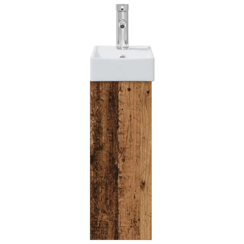 Mobile bagno con rubinetto Legno antico 40,5 x 22,5 x 62 cm