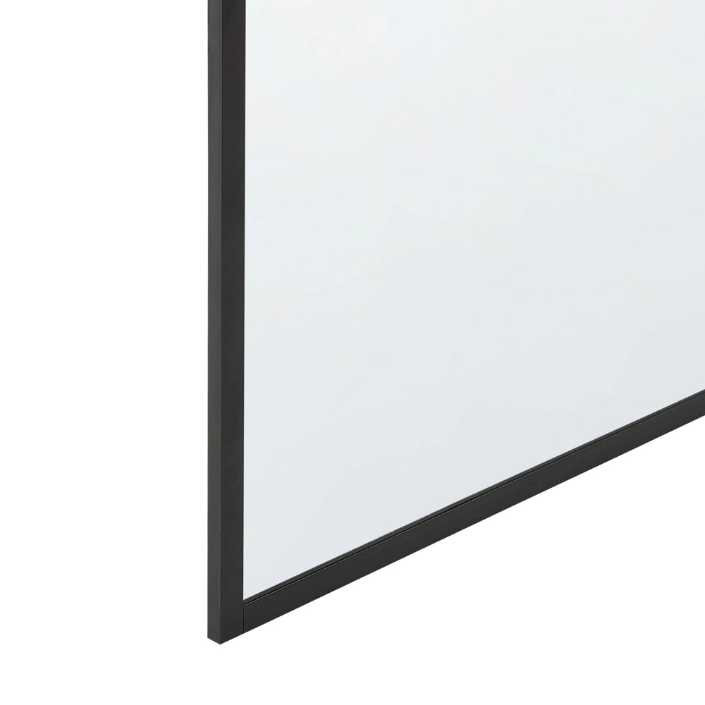 Schermo per doccia Vetro temperato Nero Cornice in acciaio inossidabile Bagno per ambienti umidi Box senza porta 90 x 190 cm