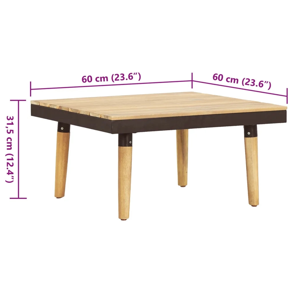 Set Divani da Giardino a 8 Posti con Cuscini in Massello Acacia cod mxl 34835