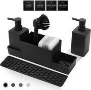 Organizzatore di vaschetta per acqua - sistema di scarico cucina - 1 pezzo - nero - plastica