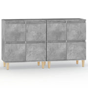 Credenze 2pz | Madia | Buffet da pranzo | Armadio da pranzo Grigio Cemento 60x35x70 cm in Legno Multistrato