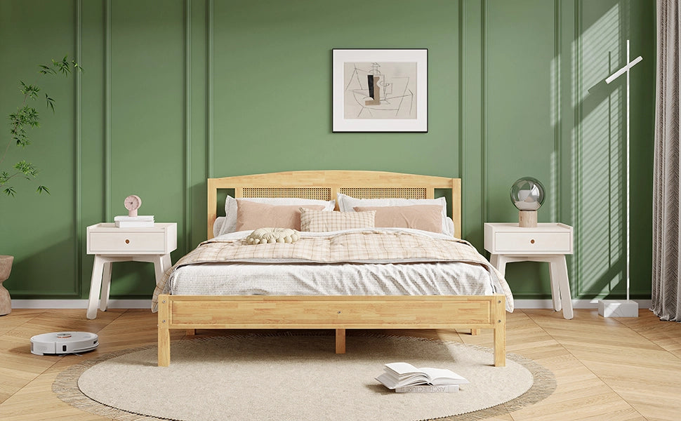 letto matrimoniale legno naturale 160 x 200 cm