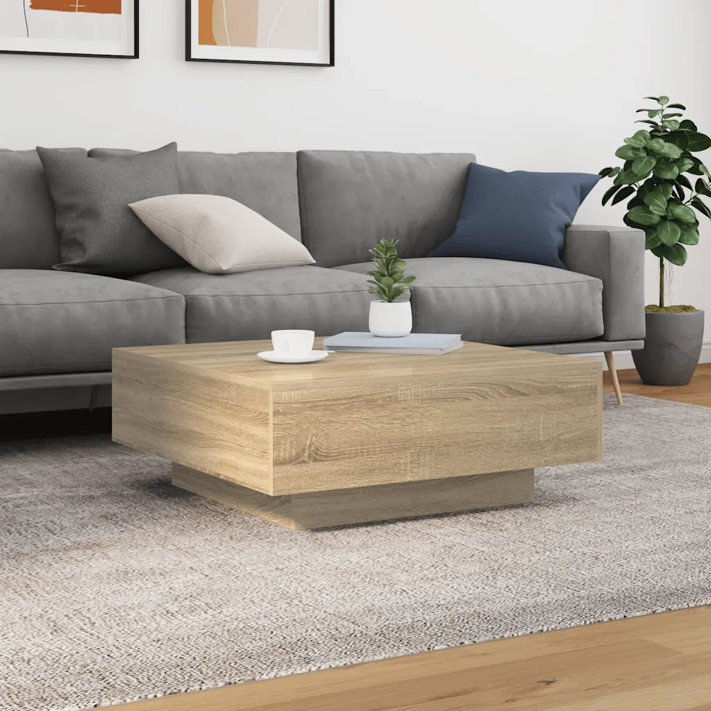 Tavolino da salotto | Tavolino da caff¨¨ | Tavolino da Soggiorno Rovere Sonoma 80x80x31 cm Legno Multistrato