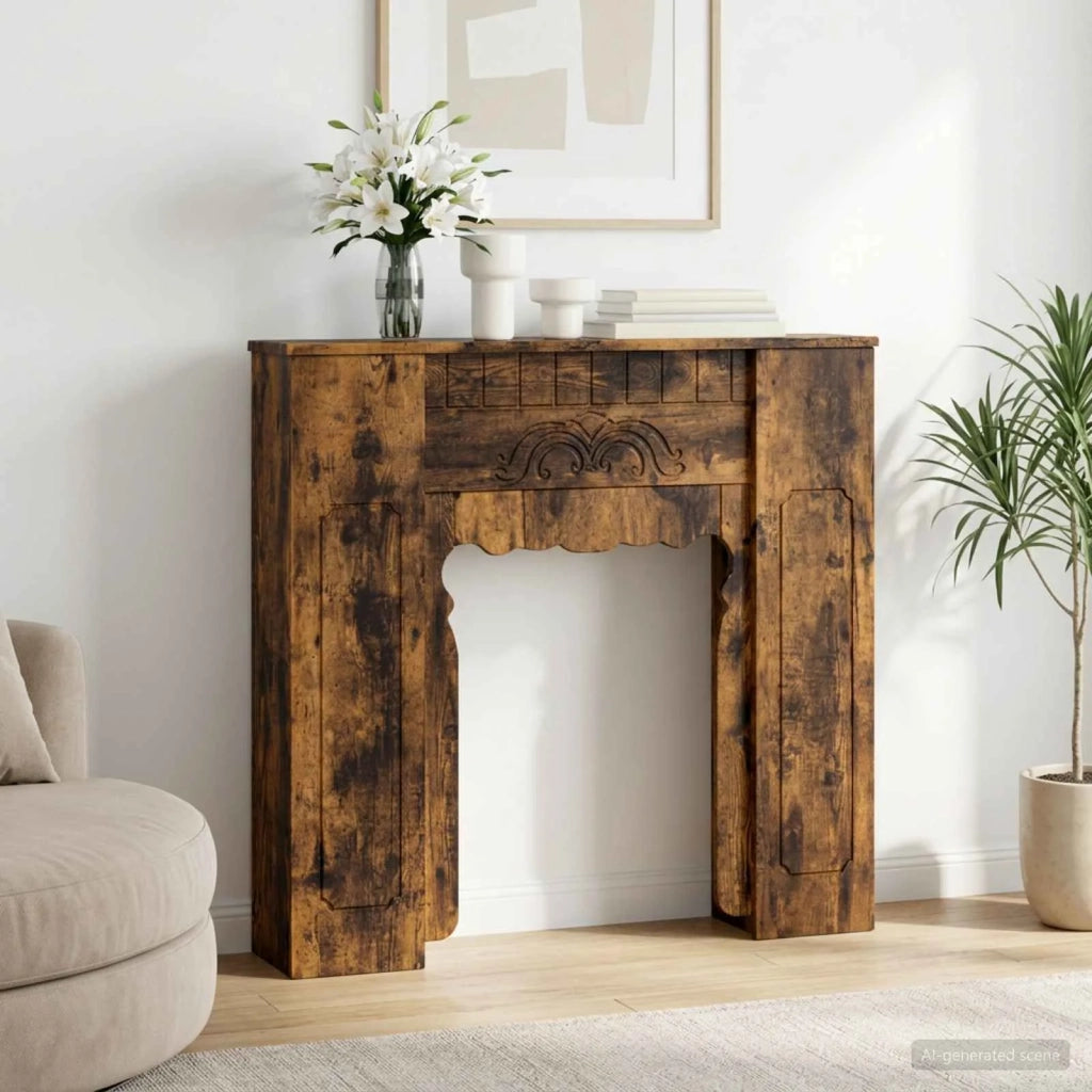 Cornice per camino Rovere Fumo 93 x 20 x 89 cm 8006629
