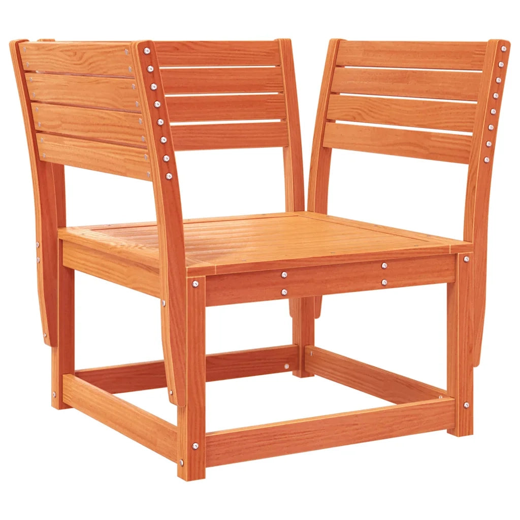 Set Salotto da Giardino 8 pz Marrone Cera Legno Massello Pinocod mxl 90011