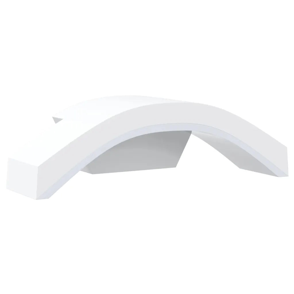 Applique per Esterni con LED 2 pz Bianche Alluminio Pressofuso