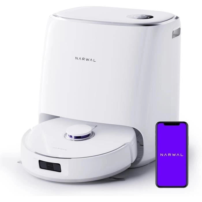 Aspirapolvere robot NARWAL Freo X Ultra con stazione di ricarica All-in-One - Pulizia intelligente - Potenza 8200 PA