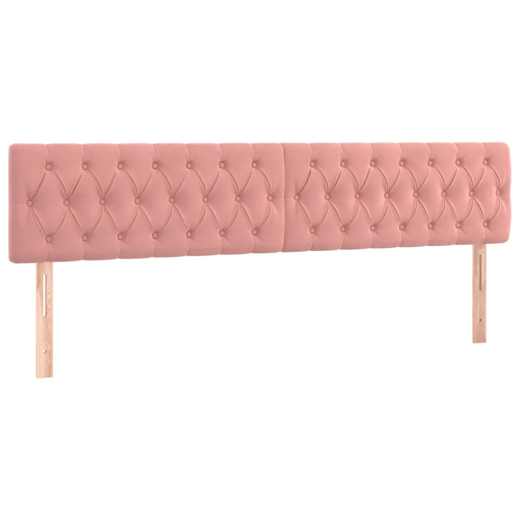 Testiera | Testata Rosa 180x7x78/88 cm in Velluto