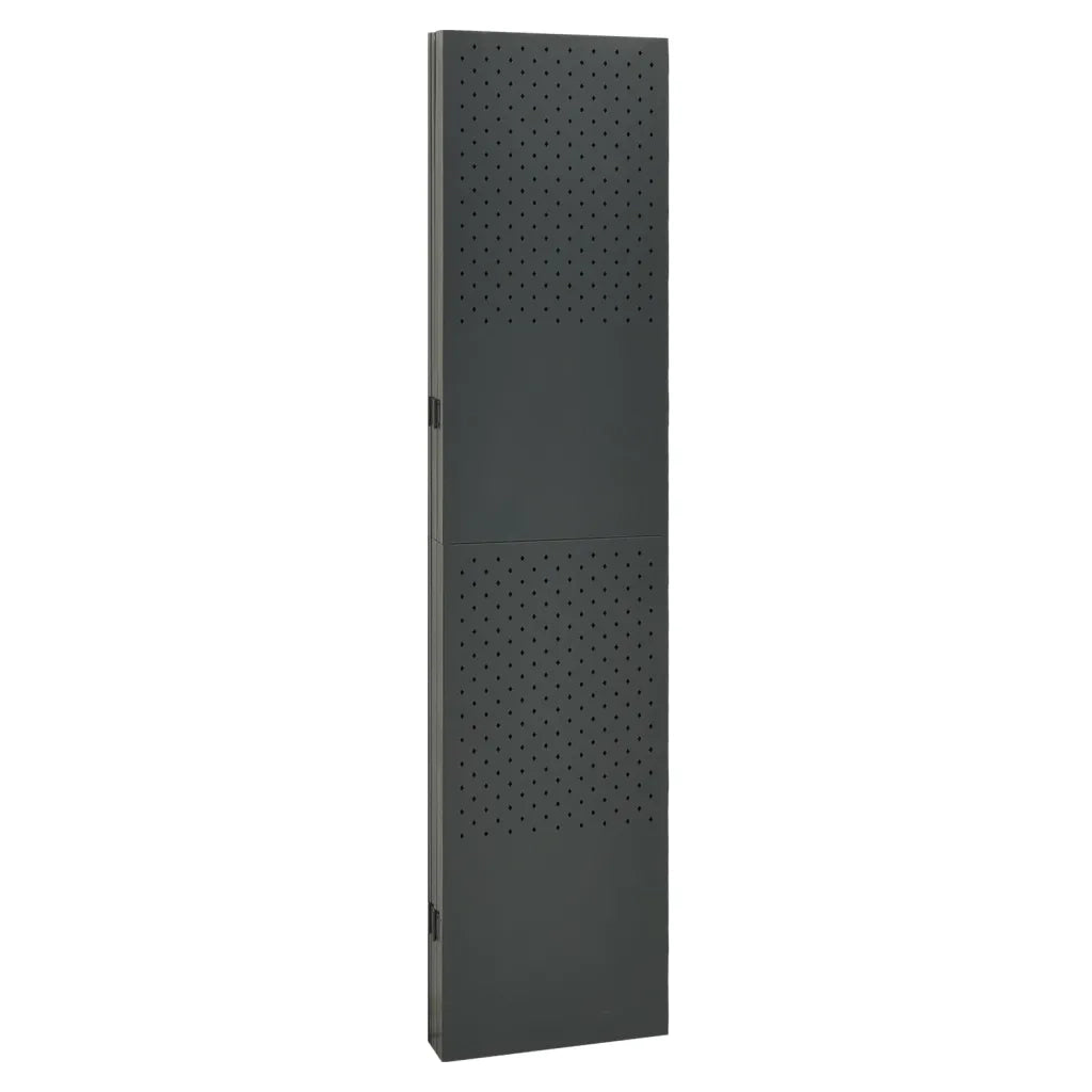 Paravento a 5 Pannelli 2 pz Antracite 200x180 cm in Acciaio cod mxl 60928