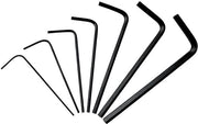 Set di chiavi ingessate 7 pezzi - Chiavi a sei facce mini - Acciaio carbonio - Per la riparazione di biciclette - Installazione di mobili - Braccia lunghe e corte - Chiavi ingessate