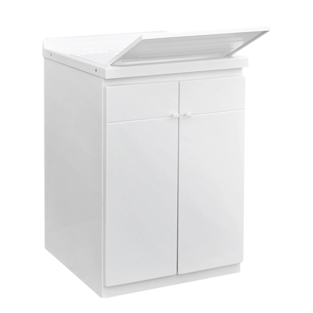 LAVATOIO CON MOBILE IN ABS E CON TAVOLA IN POLIPROPILENE- L cm. 60  x  P cm. 50 (2 ante)- DH- pezzi 1