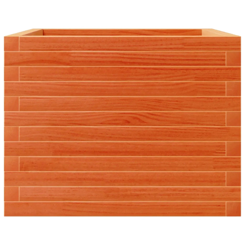 Fioriera Giardino Marrone Cera 60x60x45,5cm Legno Massello Pino 847250