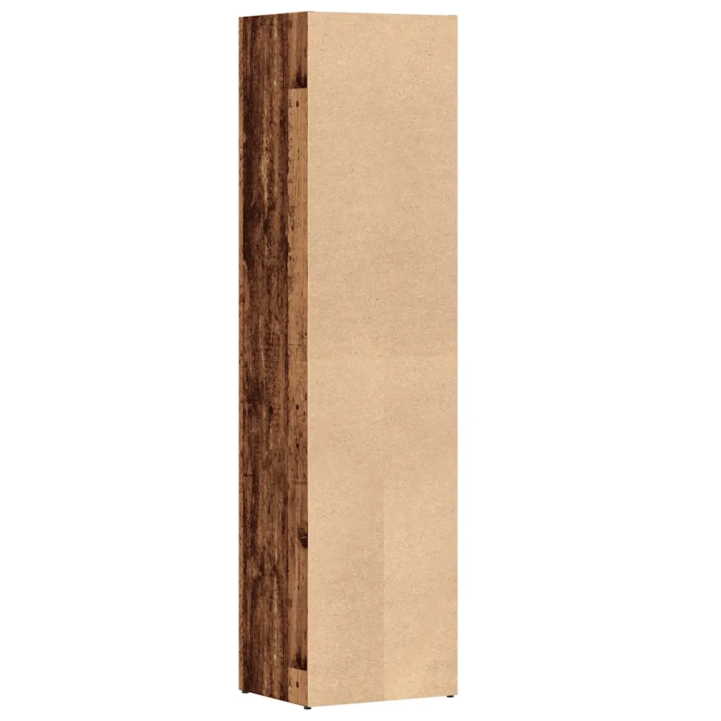 Libreria-Scaffale per Libri-Mobile di Stoccaggio Legno Antico 36x30x143 cm in Legno Multistrato