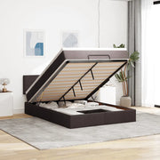 Struttura Letto Pouf con Materasso 140x200 cm in Tessuto 3311383