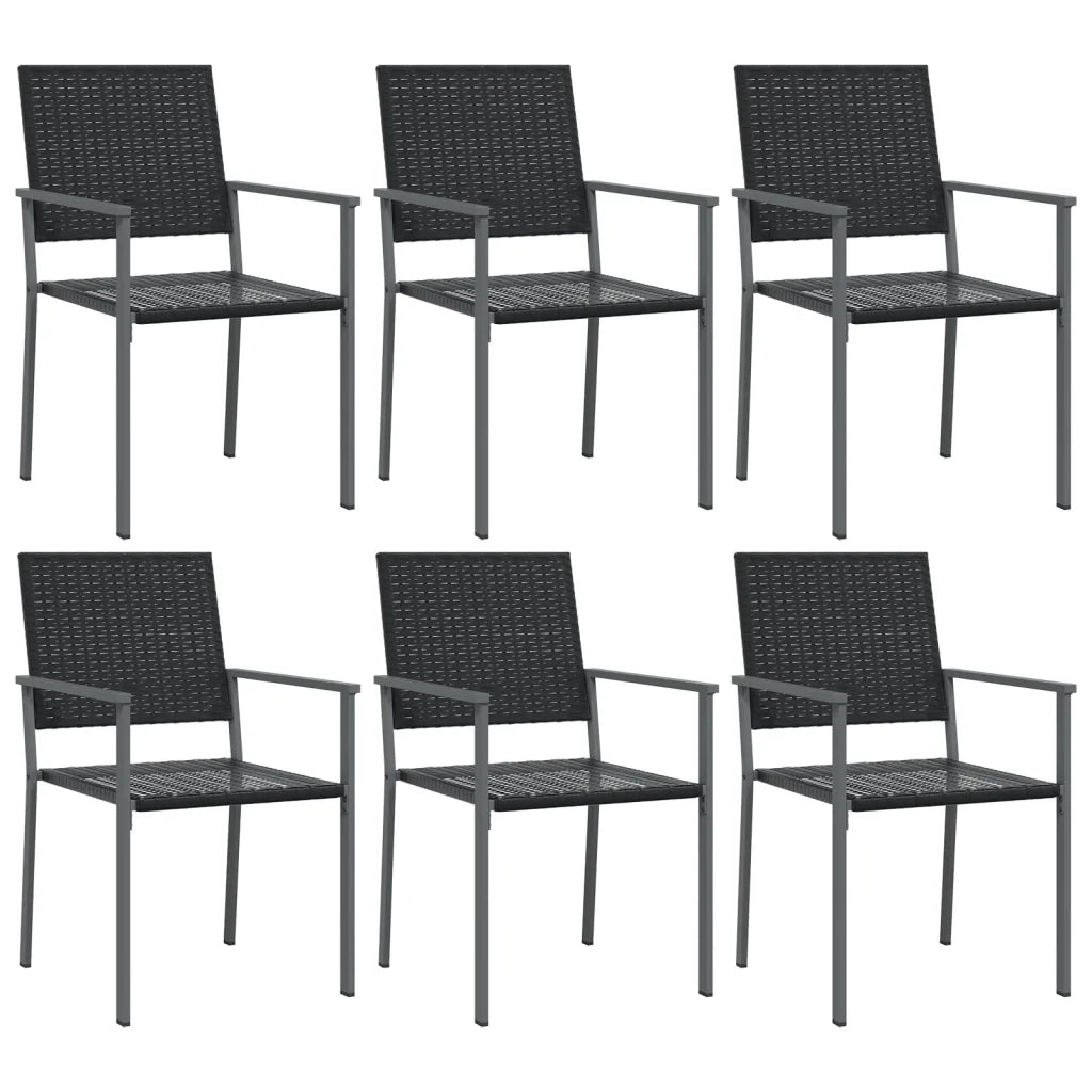 Set da Pranzo da Giardino 7 pz in Polyrattan e Acciaio 3187028