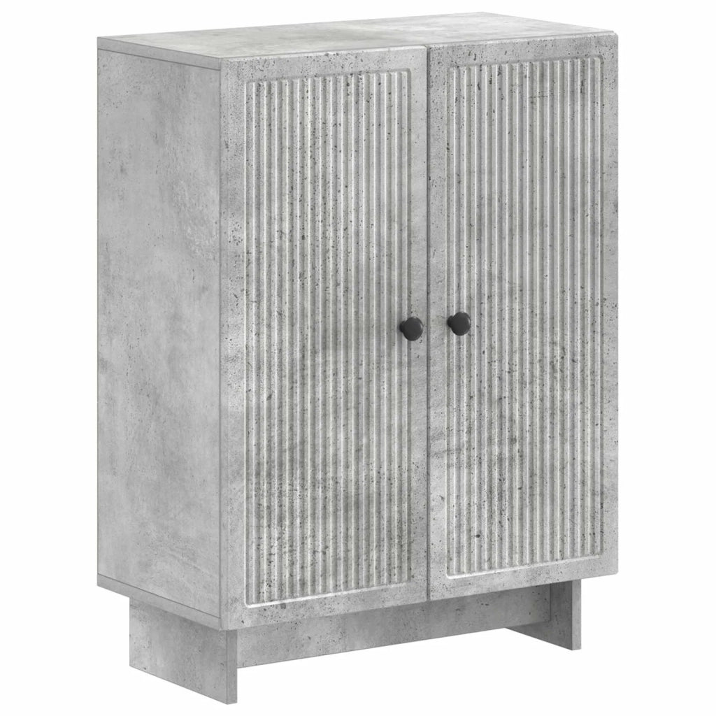 Set di Armadi da Bagno da 2 Pezzi EDE Grigio Cemento 3417579