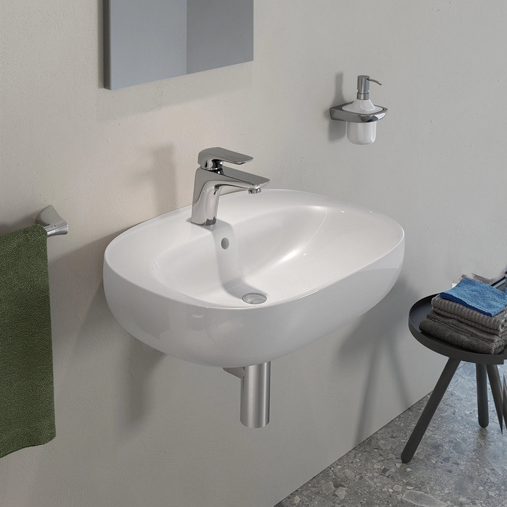 Lavabo sospeso ovale 65 cm