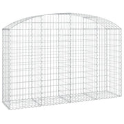 Cesto Gabbione ad Arco 200x50x120/140 cm Ferro Zincato