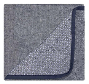 Copridivano in Poliestere con Penisola Sinistra Seduta 240 cm Blu Scuro