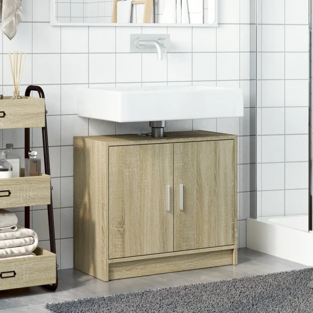 Mobile Lavabo | Armadio Lavabo Rovere Sonoma 63x29x55 cm Legno Multistrato