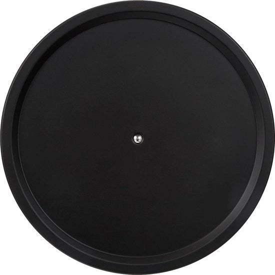 Draaibaar raccoglierecipe per armadienza, grata di smaltatura in acciaio inossidabile, stoccaggio e organizzazione in cucina, diametro 26,5 x 1,5 cm, nero